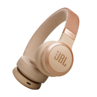 JBL Live 670NC - Sandstone - Wireless On-Ear Headphones with True Adaptive Noise Cancelling - Hero